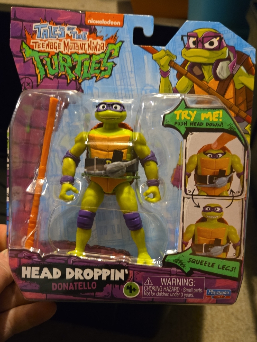 Tales of the Teenage Mutant Ninja Turtles Head Droppin' Action Figure - Purple